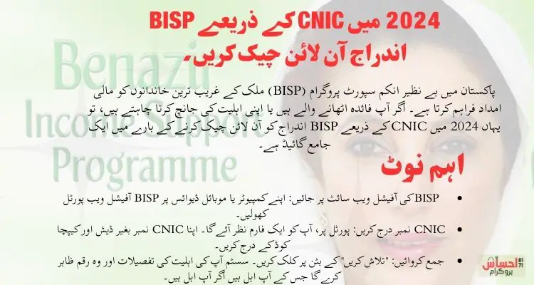 Check BISP Enrollment Online