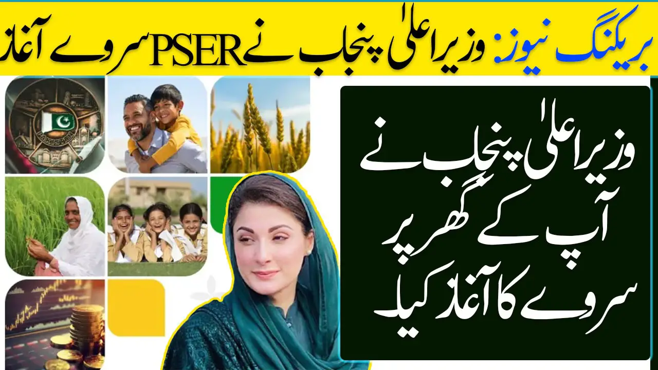 CM Punjab Launches PSER Survey