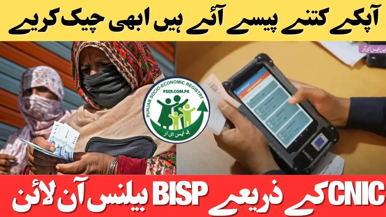 Check BISP Balance Online by CNIC